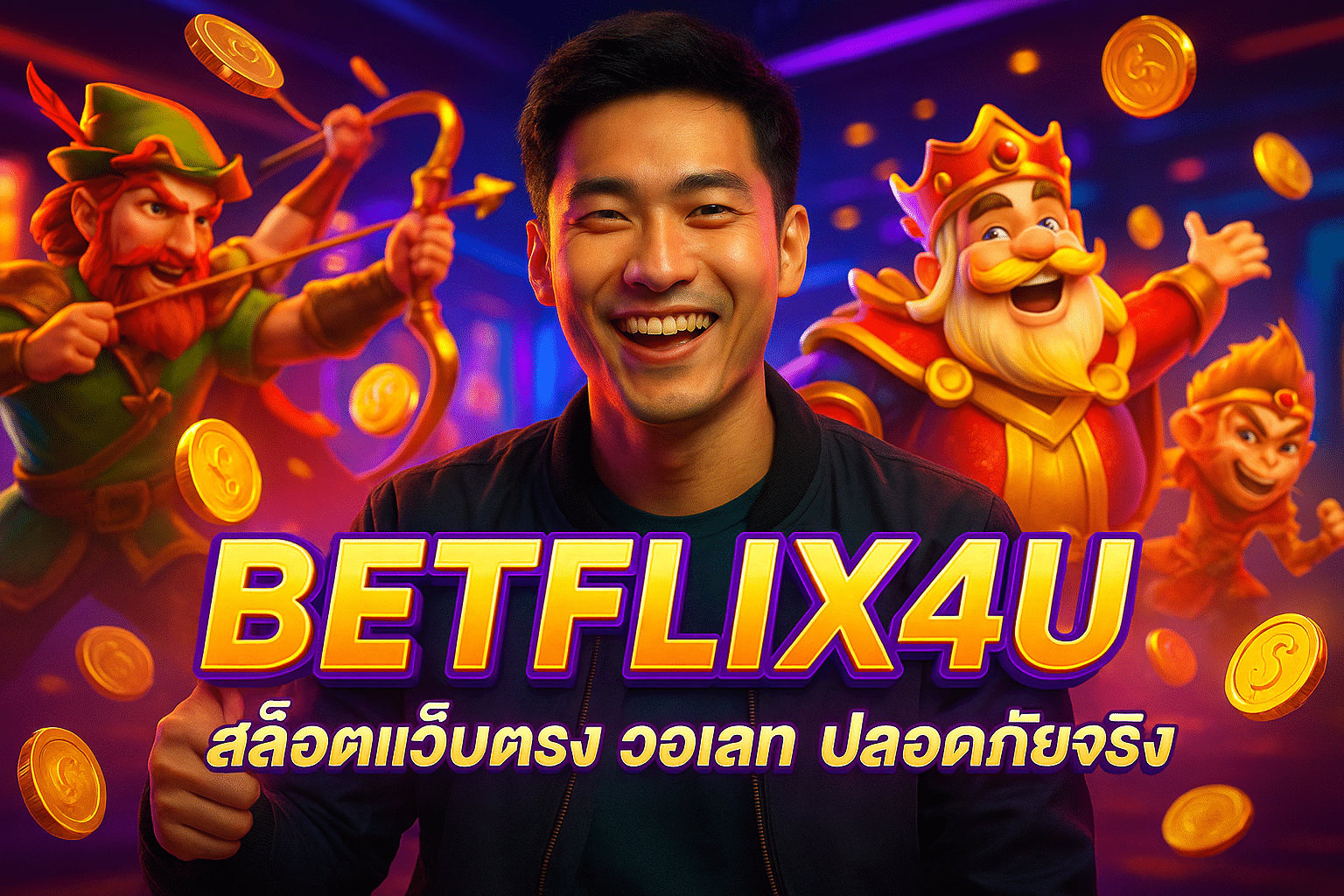 BETFLIX4U สล็อตเว็บตรง วอเลท ปลอดภัยจริง